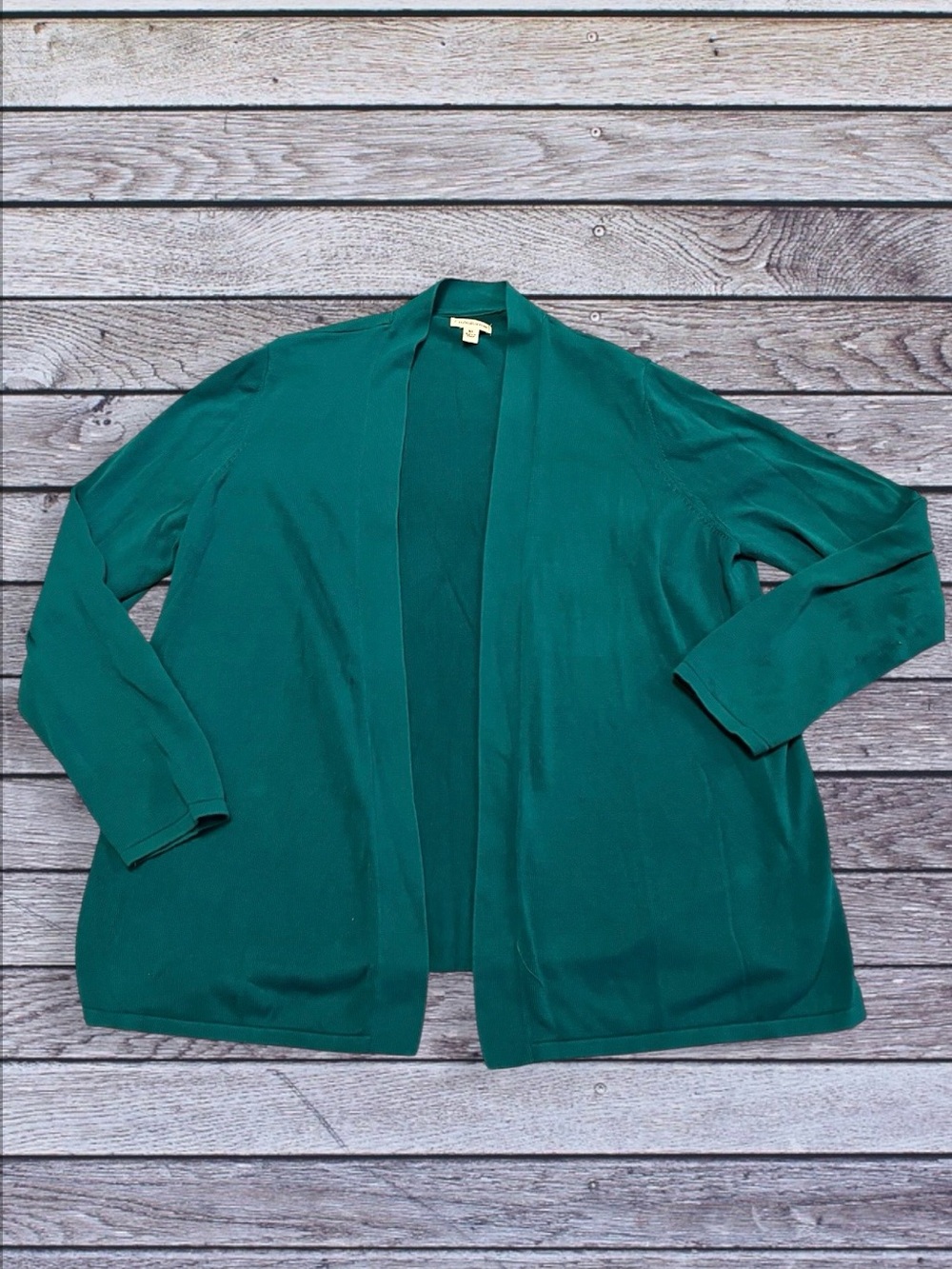 Croft & Barrow Teal Open-Front Women's Cardigan xl